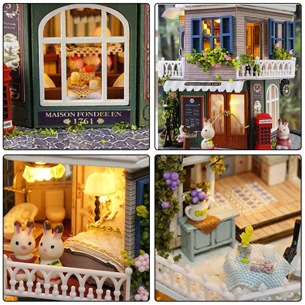 Кукольный домик сделай сам вращающаяся музыкальная шкатулка миниатюрные