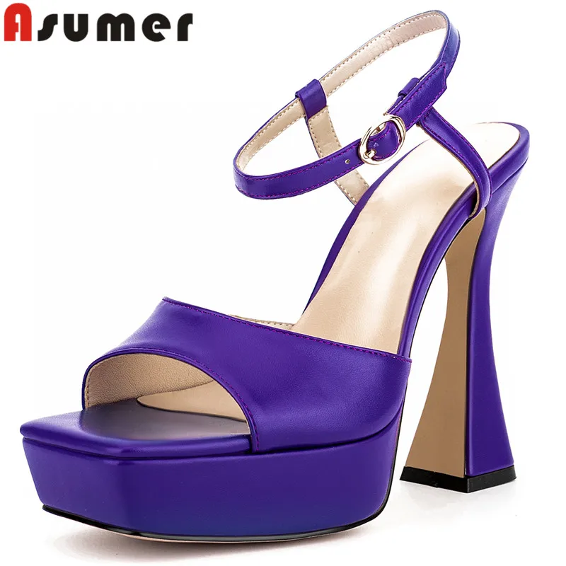

Женские босоножки на платформе и толстом каблуке, Размеры 35-41