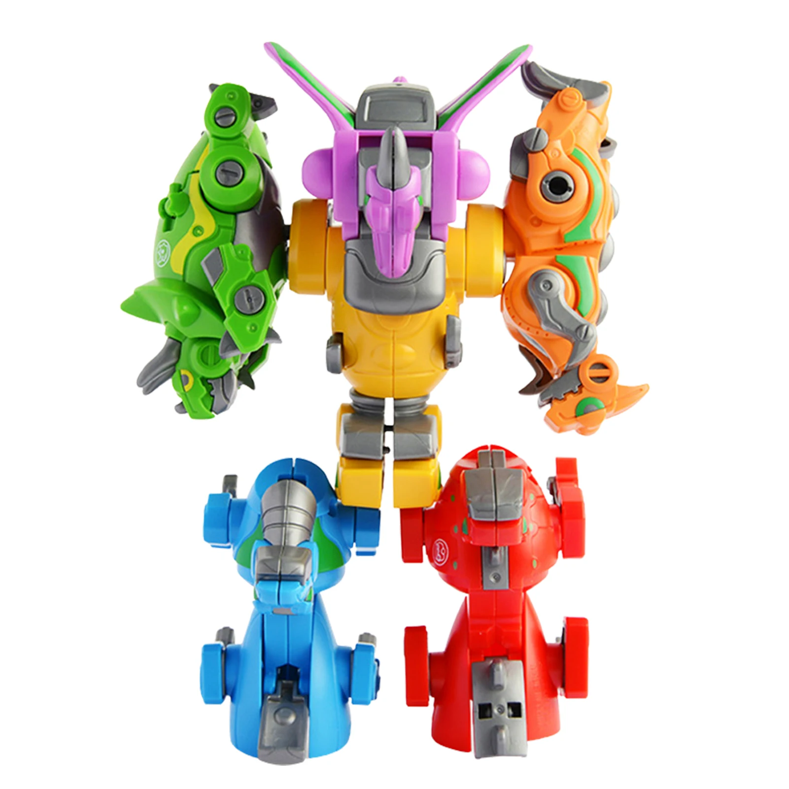 

Dinosaur Transforming Robot Toys 6 In 1 Jurassic Dino Flexible Limbs Take Apart Building Construction Kit 6PCS Action Figures Ed