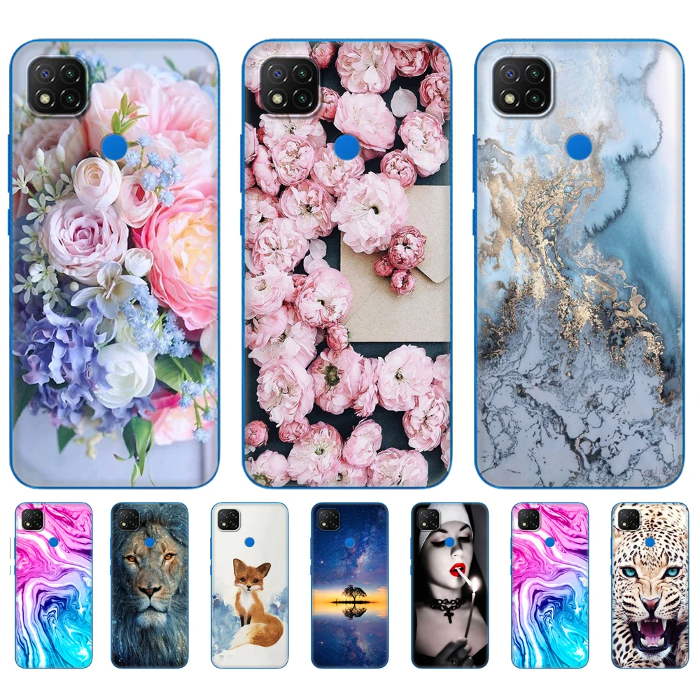 For xiaomi redmi 9C Case Soft TPU Silicon Phone Back Cover For redmi 9C NFC Case 6.53 inch etui bumper fundas coque animal dog