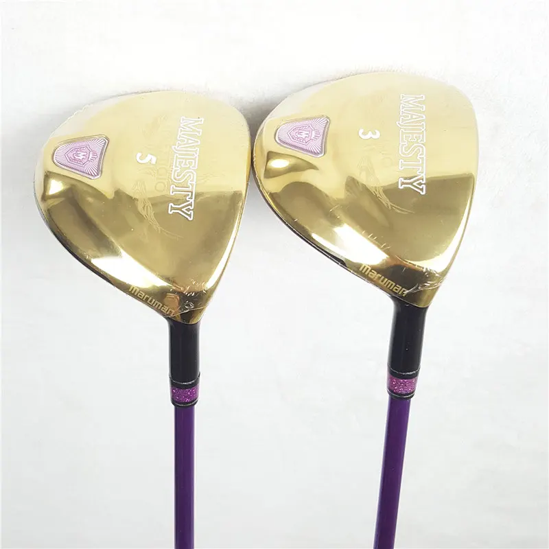 Womens Golf Fairway Wood Majesty Prestigio 9 Clubs Wood 3/15 5/18 Golf clubs Graphite shaft L flex