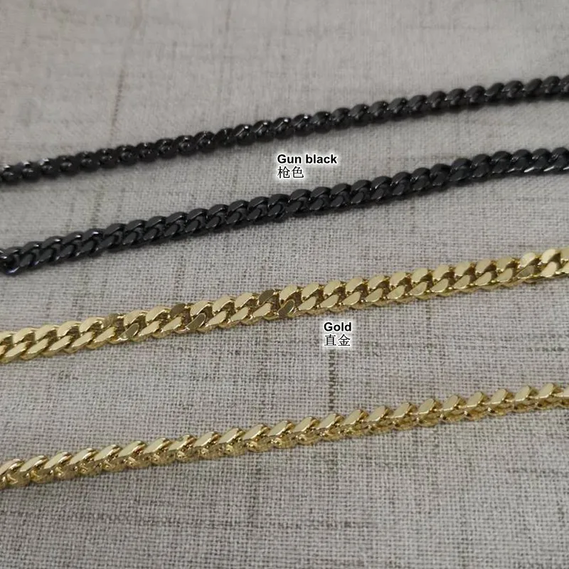 10pcs 120cm 5mm DIY bag strap thin chain Wallet handle purse metal strap chain strap replaced bag strap