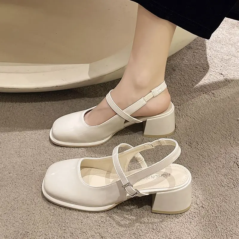 Non-slip Round Toe Sandals Shoes Ladies Casual 2023 Summer Hollow Beach Elegant Shoes Korean Fashion Party Shoes Woman Design