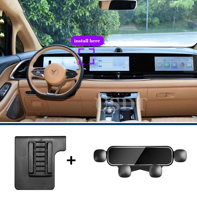 

Автомобильный специальный держатель для телефона, магнитный кронштейн, основание для Voyah Free 2024 2025, подставка для беспроводной зарядки