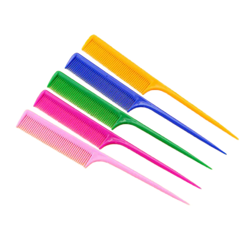 

Comb Tail Hair Combs Salon Hairbrushpointed Home Stylingtool Handleteasing Hairdressing Women Rat Professional Detangling Thick