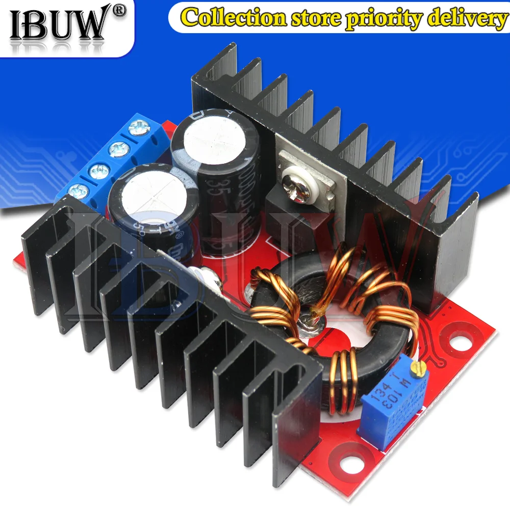 Повышающий преобразователь постоянного тока с 10-30 в до 12-35 В 150 Вт 10 А постоянный