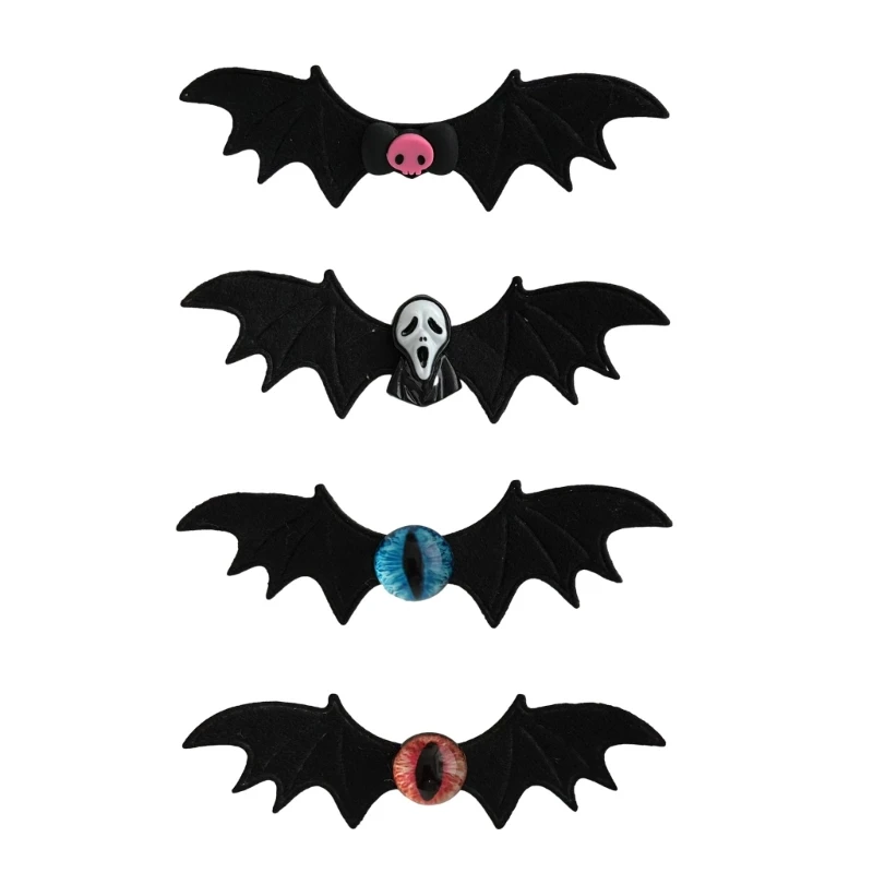 

Панк головной убор черный Хэллоуин заколка для волос одна пара заколки с дьявольским крылом крутая Девушка Летучая мышь Крыло Форма Готическая заколка