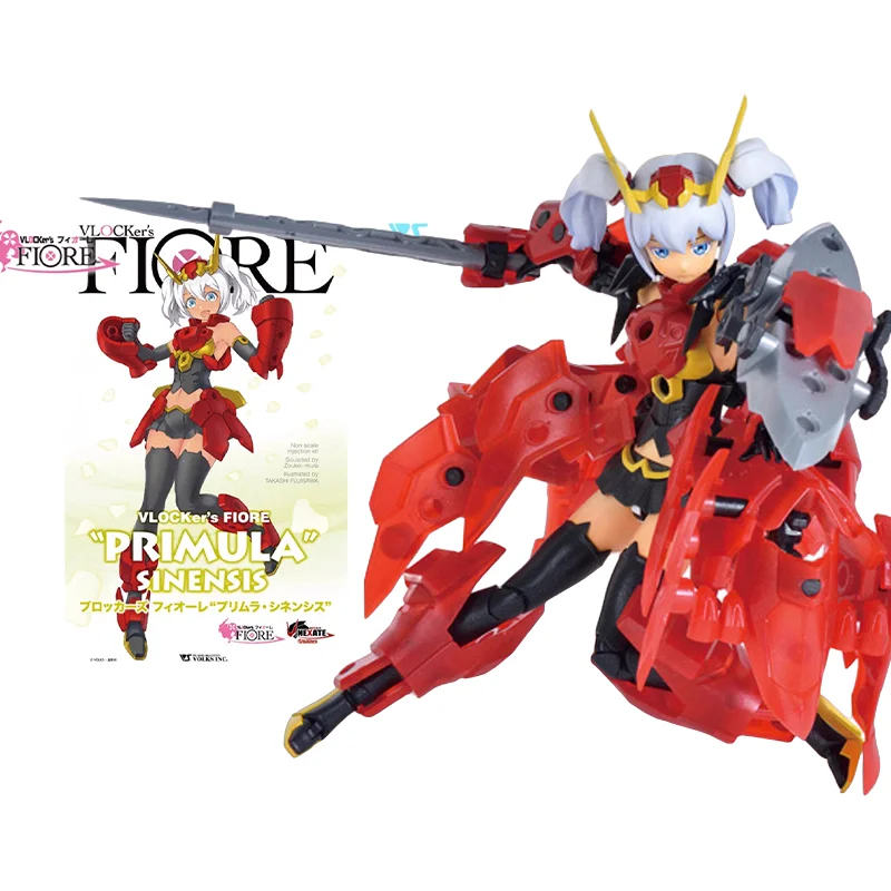 

Original Anime Figure VOLKS VLOCKer's FIORE Primula Sinensis Mobile Suit Girl Action Figure Toys for Kids Gift Collectible Model