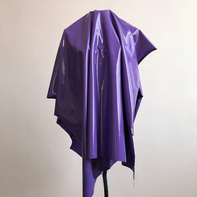 Фиолетовая блестящая Светоотражающая кожа трикотажная высокоэластичная