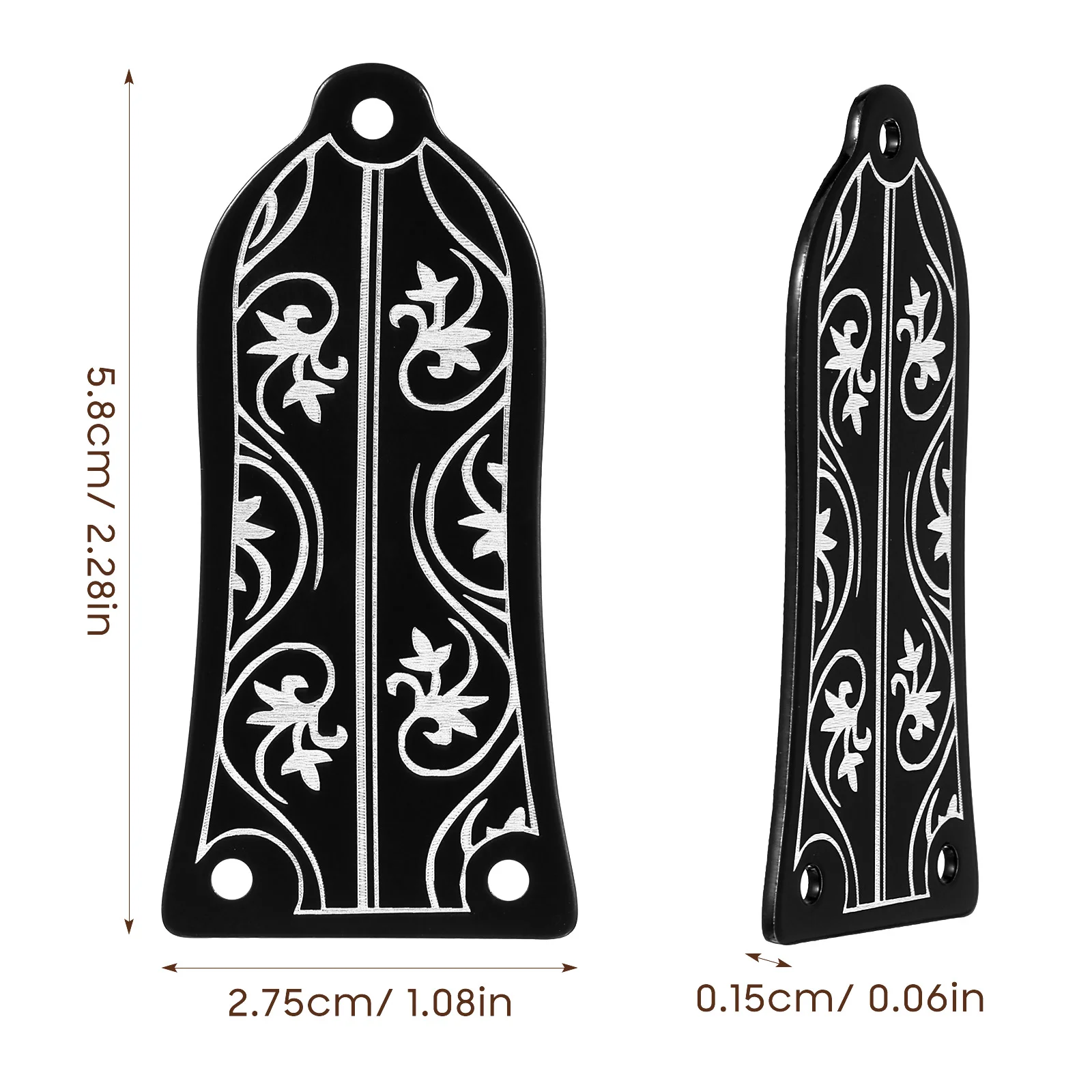 GR34 Чехол в форме анкерного стержня для электрогитары (черный) Крышка гитары