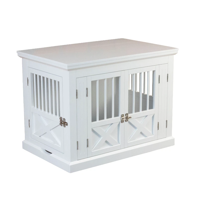 

Triple Door Dog Crate, White, Medium, 30.63"L x 20.39"W x 23.23"H