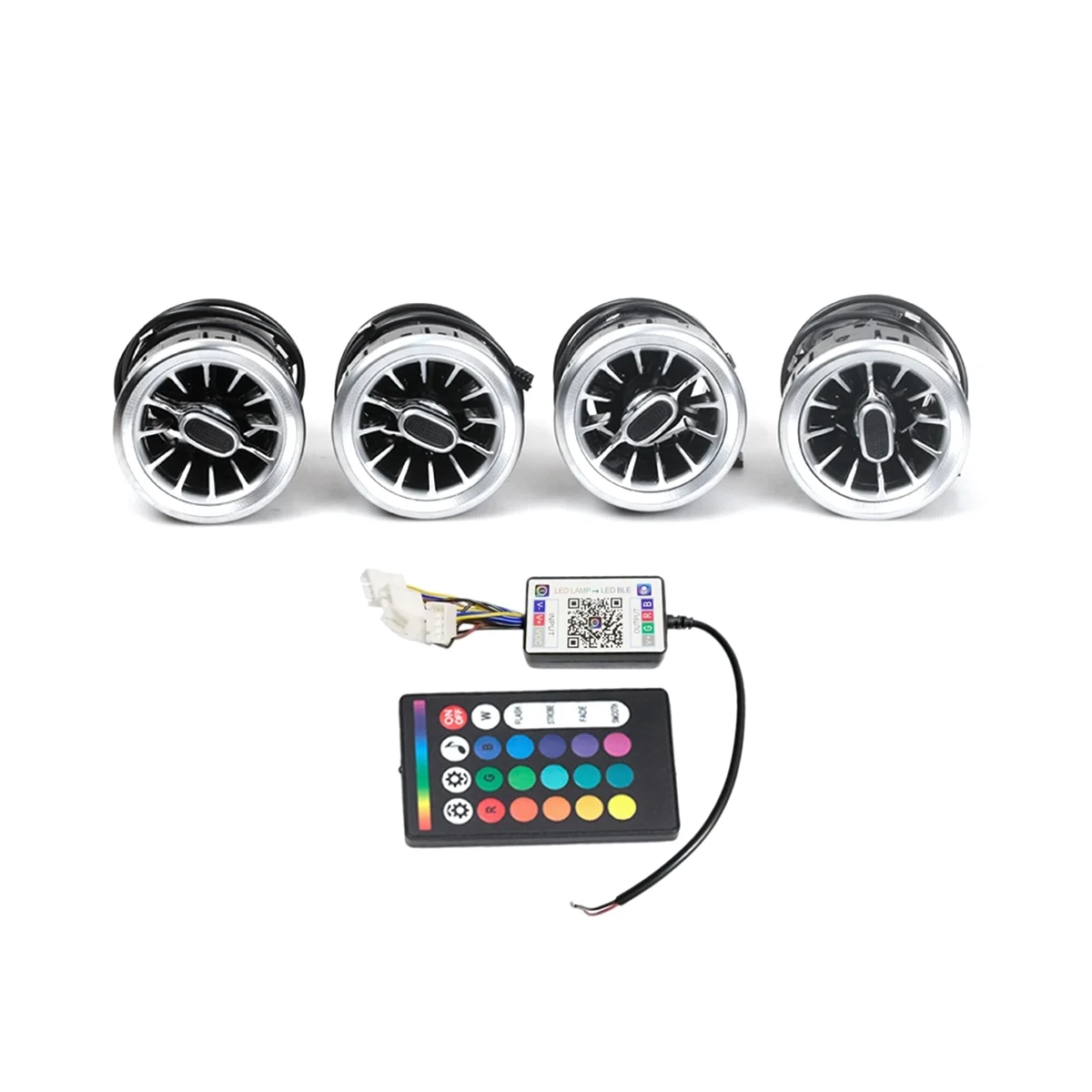 1 комплект вентиляционных отверстий для приборной панели с 64 цветами Женская