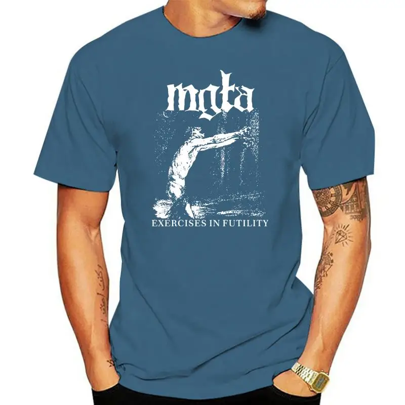 

Mgla Exercise In Futulity further dowm the nest T shirt men printing poland Black metal band custom tee BIG SIZE S-XXXL