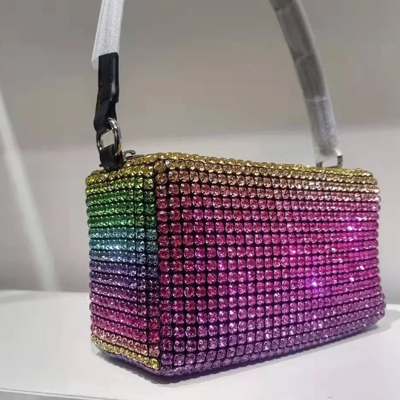2022 aw New Rhinestone Bags for Women Handbags Diamonds Shoulder Bag Purse Ladies Female Crossbody Sac A Main Femme Bolso Mujer