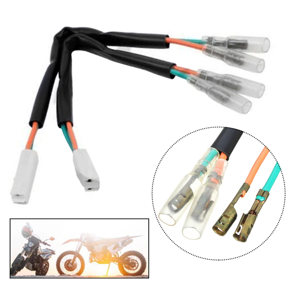 

100% Brand New Turn Signal Leads Plug Connector Direct Fit 2 Pins Plug