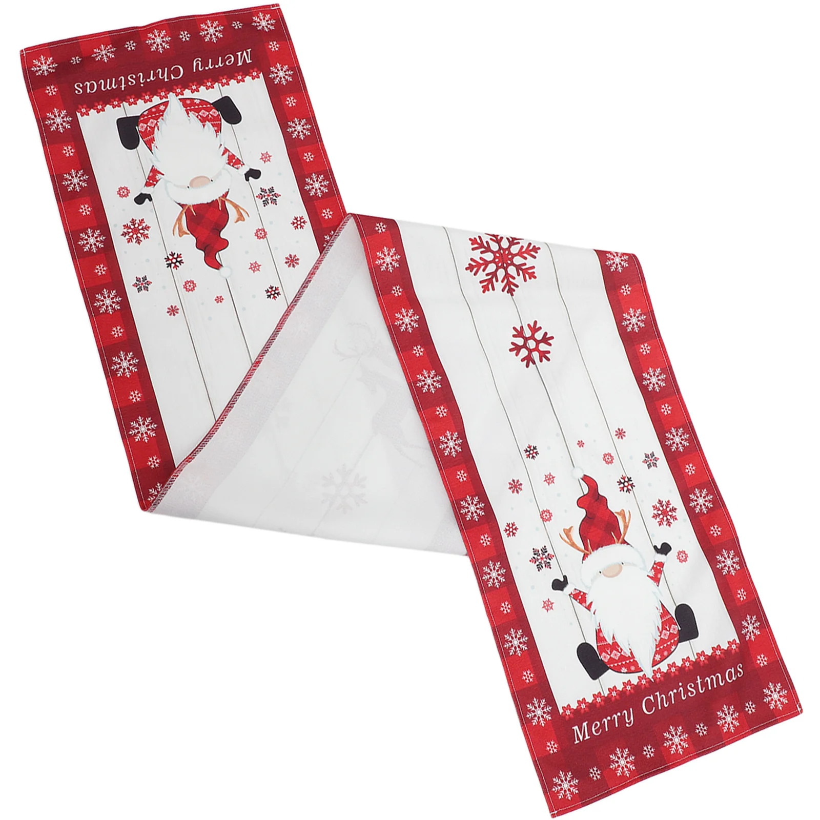 Декоративная Рождественская скатерть из хлопка и льна