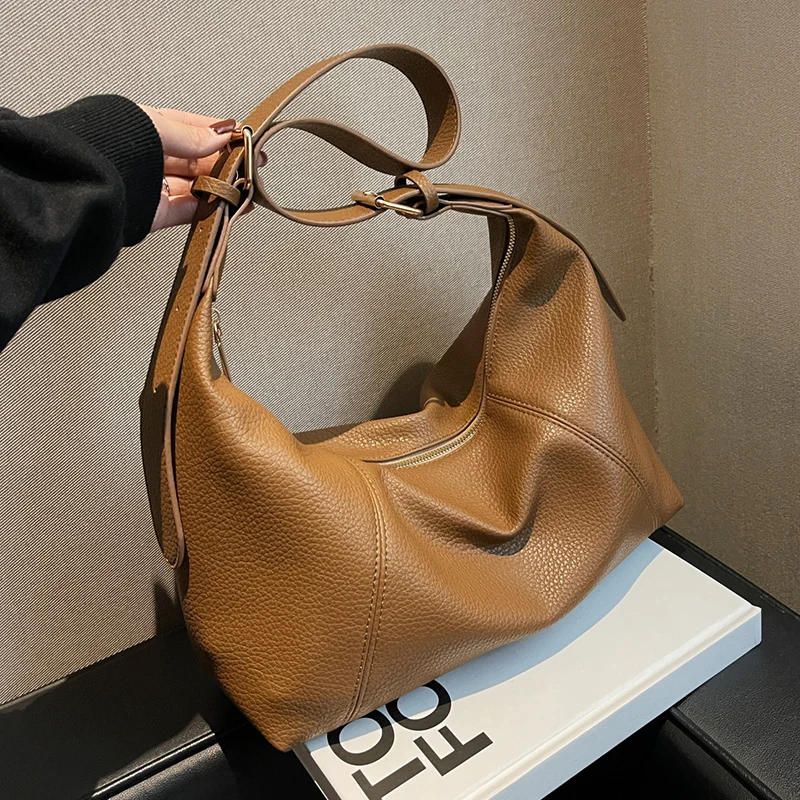 

Винтажные простые маленькие сумки через плечо из искусственной кожи для женщин 2023, дизайнерские модные женские роскошные черные сумки на п...