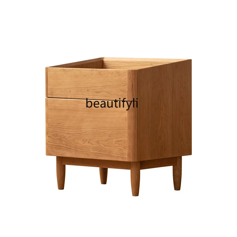 

Прикроватный столик в виде ракушки из твердой древесины, современный минималистический скандинавский маленький планшетофон, роскошный шкафчик для спальни, прикроватный маленький шкаф, стеклянный шкаф