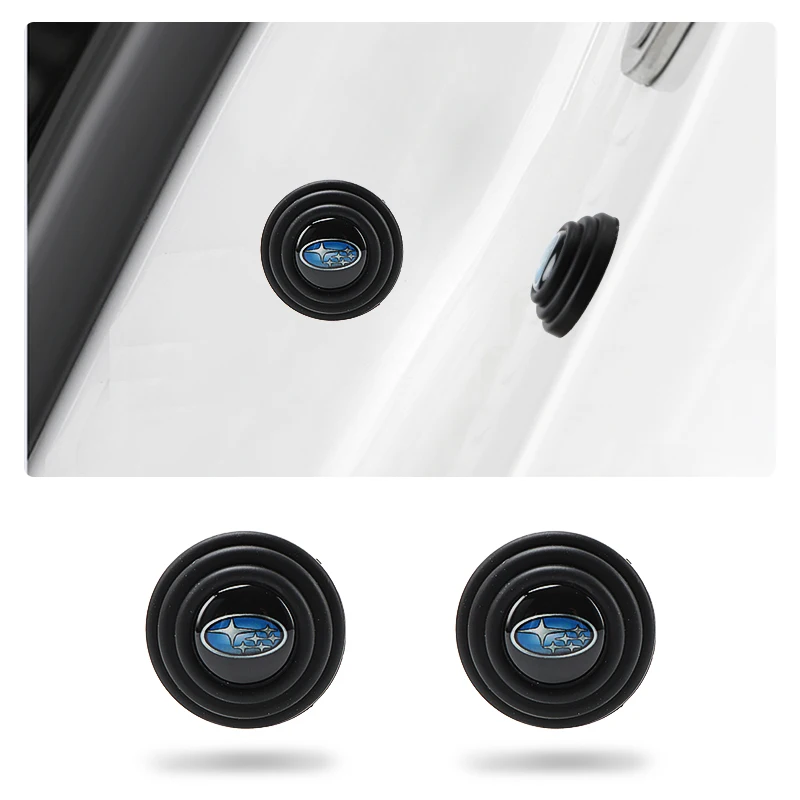 

4Pcs Car Door Sound Shockproof Buffer Stickers For Subaru STI BRZ Impreza Forester Legacy Outback Levorg Tribeca Mpreza XV WRX