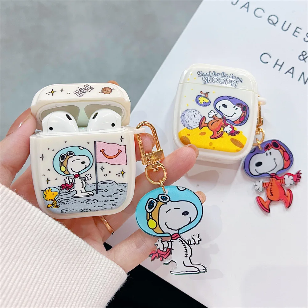 

Милый мягкий силиконовый чехол для наушников с аниме щенком из мультфильма, защитный чехол для наушников с защитой от падения или Airpods Pro 1, 2, ...