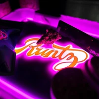 runty led tobacco tray color manual control glow smoke tray herb grinder plate cigarette glowing rolling tray for boyfriend gift