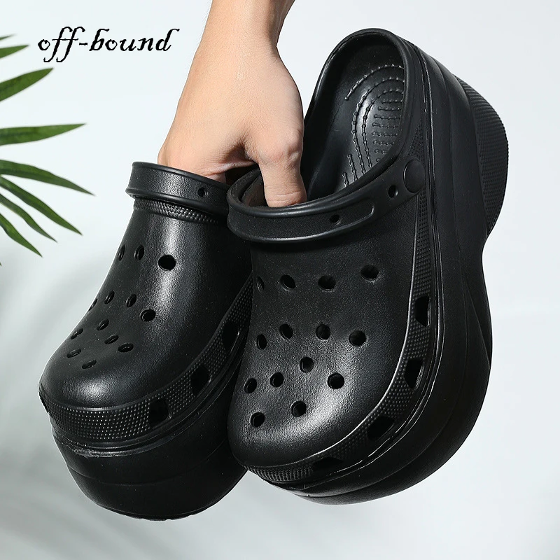 

Летняя женская обувь, садовые туфли, сандалии на толстой подошве, женская повседневная обувь на платформе 8 см, женские уличные тапочки