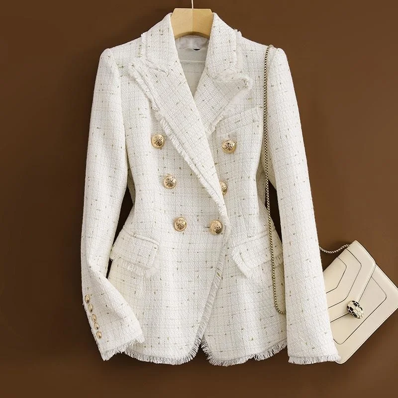 

Женская куртка, пальто, Новинка весна-осень 2023, двубортный однотонный универсальный топ, женская одежда, стильная одежда y2k