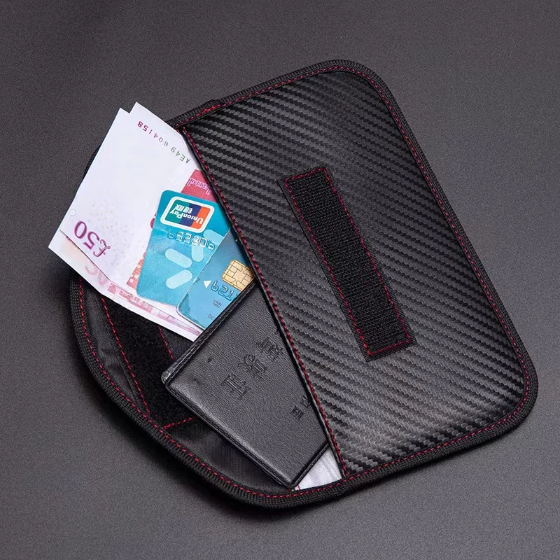 

New GSM 3G 4G LTE GPS RF RFID Signal Blocking Bag Anti-Radiation Signal Shielding Pouch Wallet Case For Cell Phone