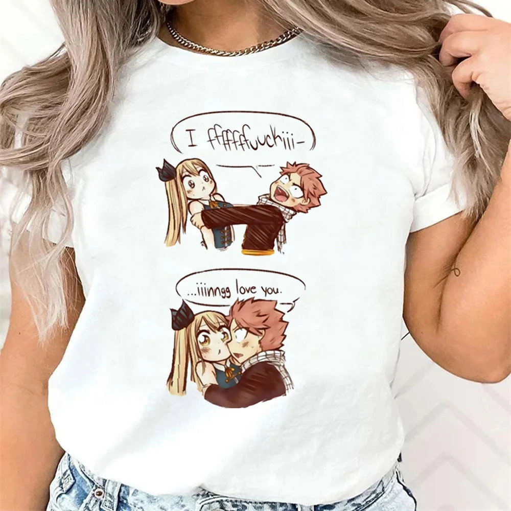 Футболка Fairy Tail для девочек корейская одежда в стиле Харадзюку футболка панк