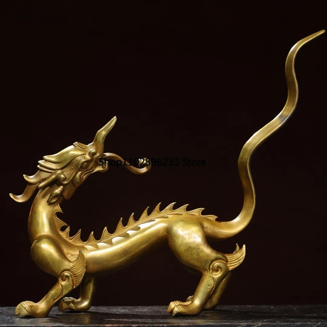 Коллекция из латуни позолоченный дракон вход в дом рамка для боги офисный
