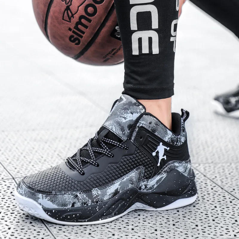 

Баскетбольная обувь мужская спортивная обувь с высоким верхом износостойкие дышащие ботинки тренировочные спортивные уличные повседневн...