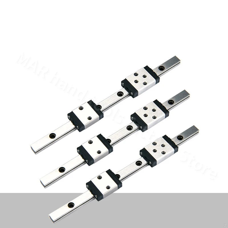 

MGN5 Linear Guides Miniature High Hardness Stainless Steel Rail 3D Printer 100mm MIni High Precision Rail Slide MGN Carriage