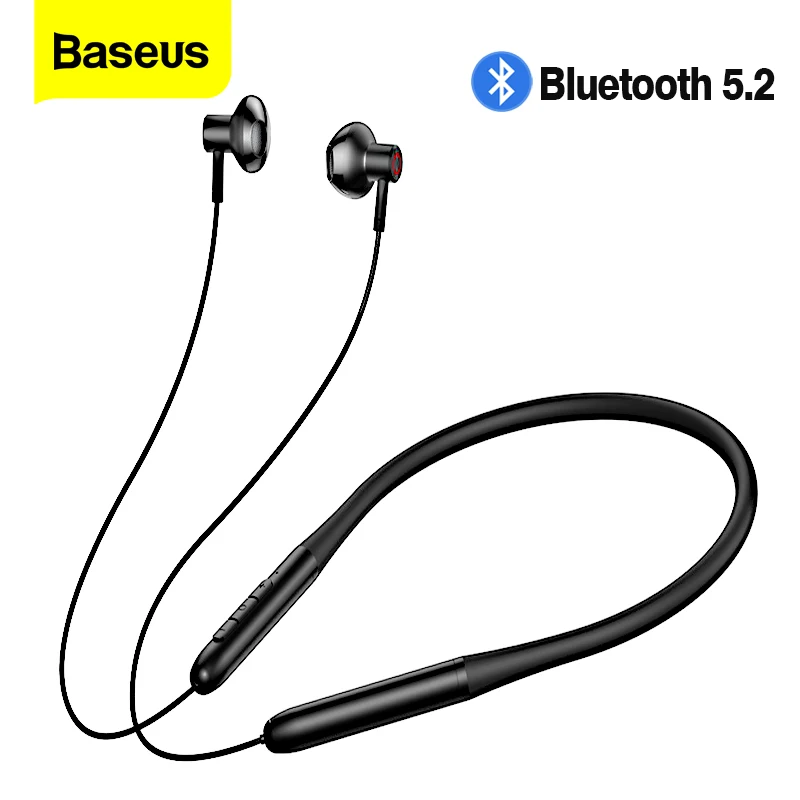 

Baseus P1 Wireless Earphones Bluetooth 5.2 Neckband Earphone Magnetic Adsorption Wireless Headphone Sport Headset Neck Earbuds