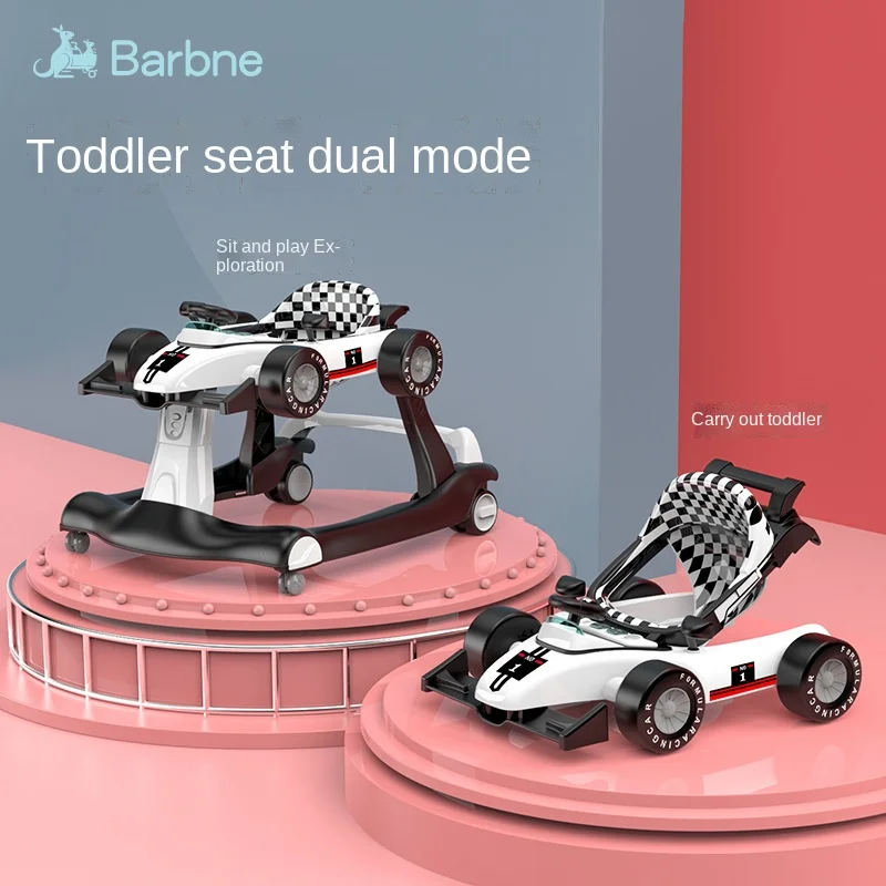 

Baby Walker Baby Anti-o-leg Multifunctional Toddler Sitting and Pushing Dual Use 4 In 1 Walker for Baby with Wheel