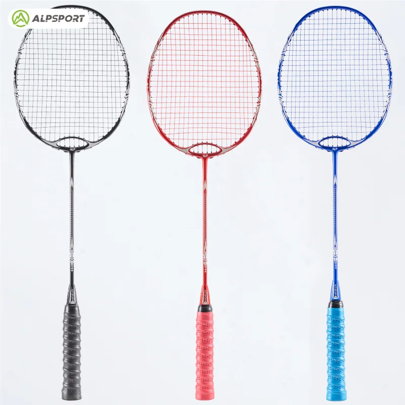 Фото Alpsport ZY 4U Эластичный и прочный Легальные и оригинальные Ракетки для бадминтона Максимальный вес 38 фунтов (Включая сумку и струны) Профессиональная ракетка для бадминтона из углеродного волокна + титан №2