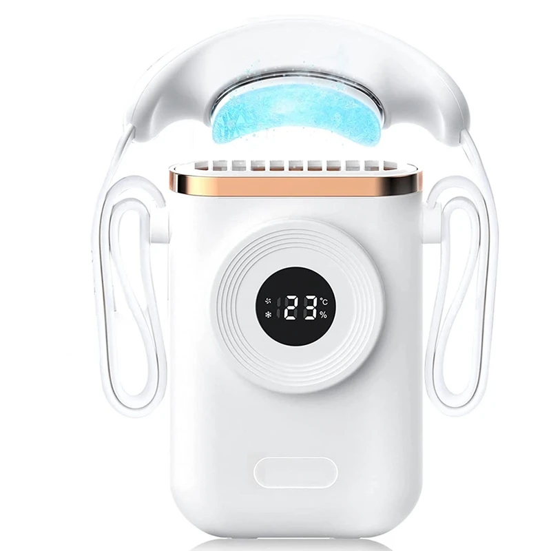 

Personal Neck Fans, Portable Mini Fans With 1.5S Quick Cooling Plate, 3 Speed & Rechargeable Necklace Fans