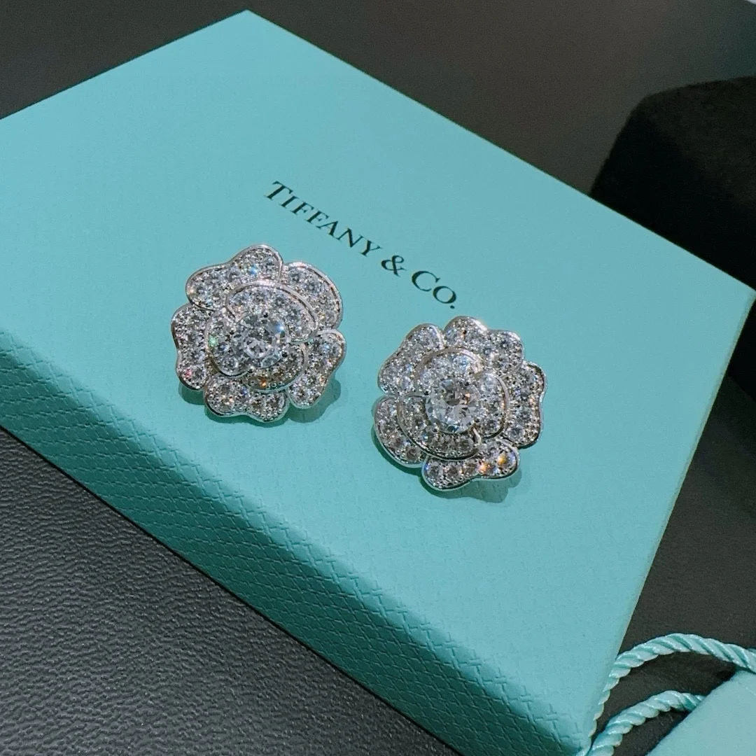 серьги Tiffany Модные массивные серьга с для женщин женская свадебная Повседневная