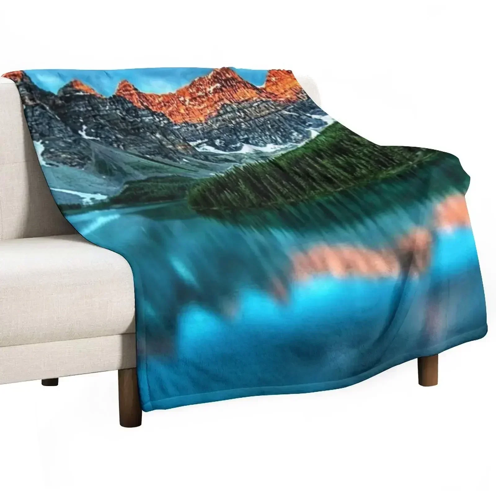 Озеро Луиза - Альберта Канада Пейзаж Плед Одеяло для дивана Среда Термальные