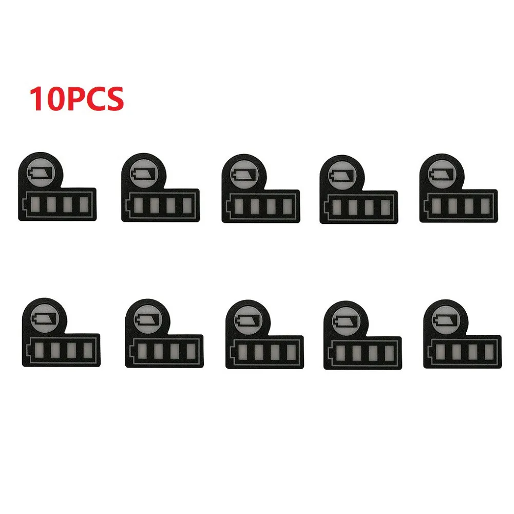 

10 шт., износостойкие наклейки для Makita 18 в 14,4 В, 22 х19 мм