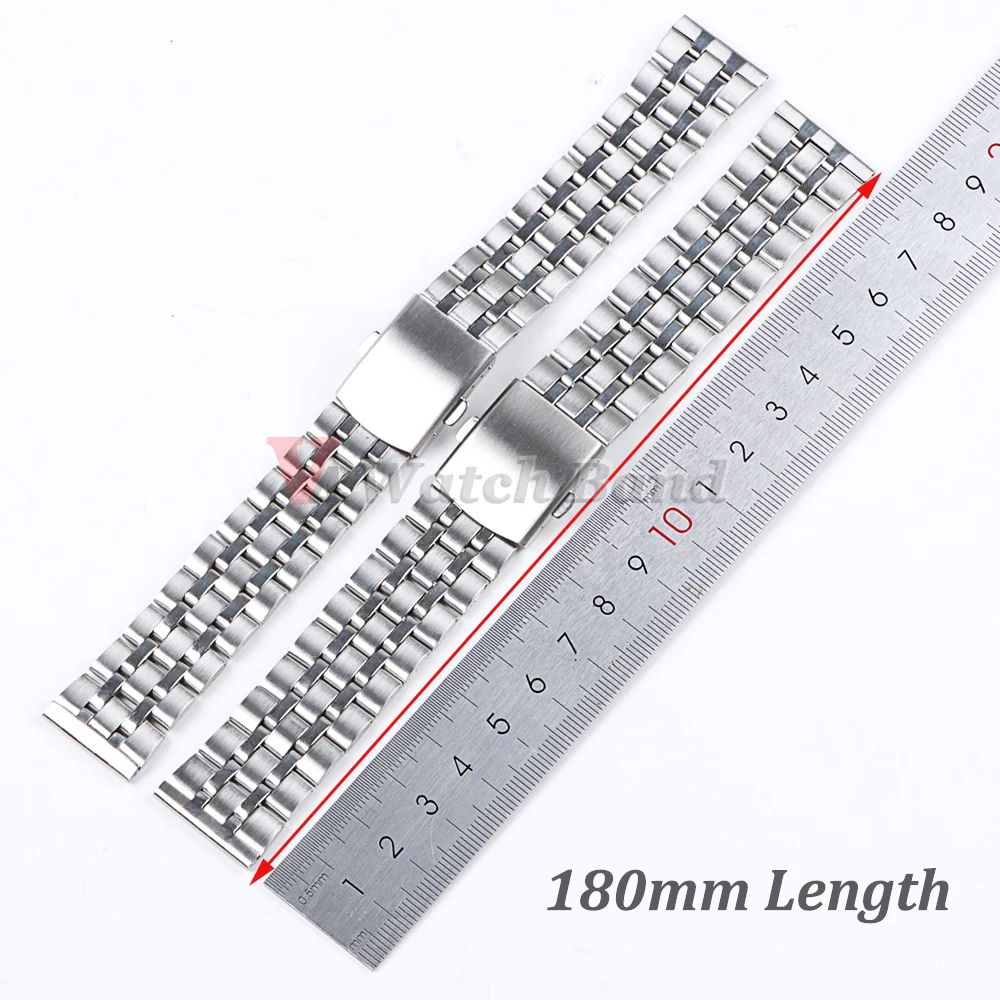 Ремешок 20 мм 22 для часов Samsung Galaxy Watch 3 Active2 Fitbit стальной ремешок Huawei металлический