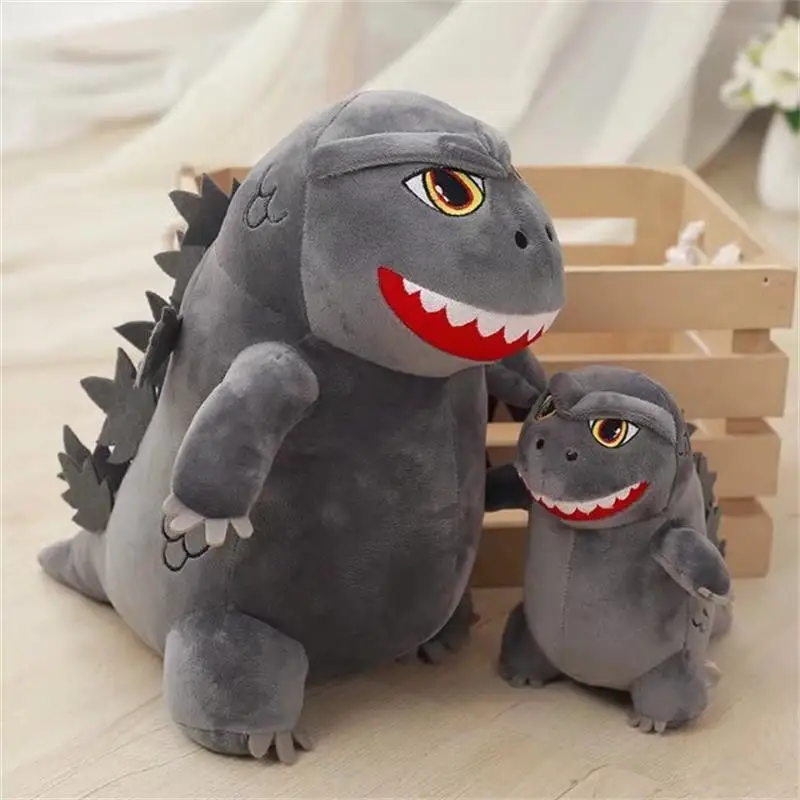 Фото Фигурка аниме Godzilla, набивная экшн-фигурка мультяшного короля монстра, кавайная плюшевая кукла, детские игрушки, подарок на день рождения, 50 см №4