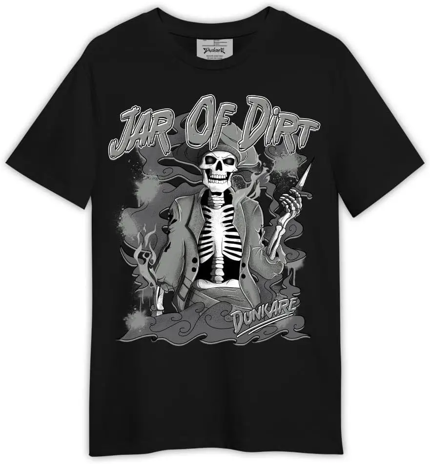 Рубашка Dunkare подходящая футболка с рисунком Paris Cement Grey 4s - унисекс мокрым цементом