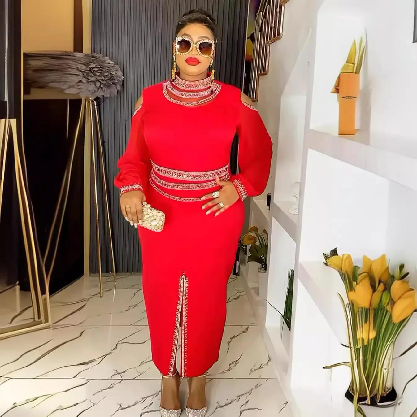 Элегантные африканские платья для женщин 2024 Новая летняя африканская одежда