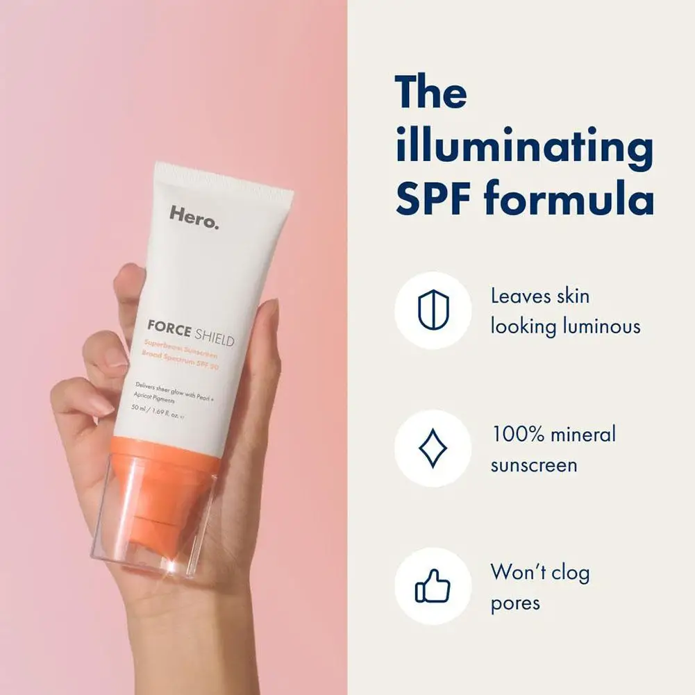 50 мл SPF30 Минеральный солнцезащитный крем Светоблокирующий увлажняющий лосьон
