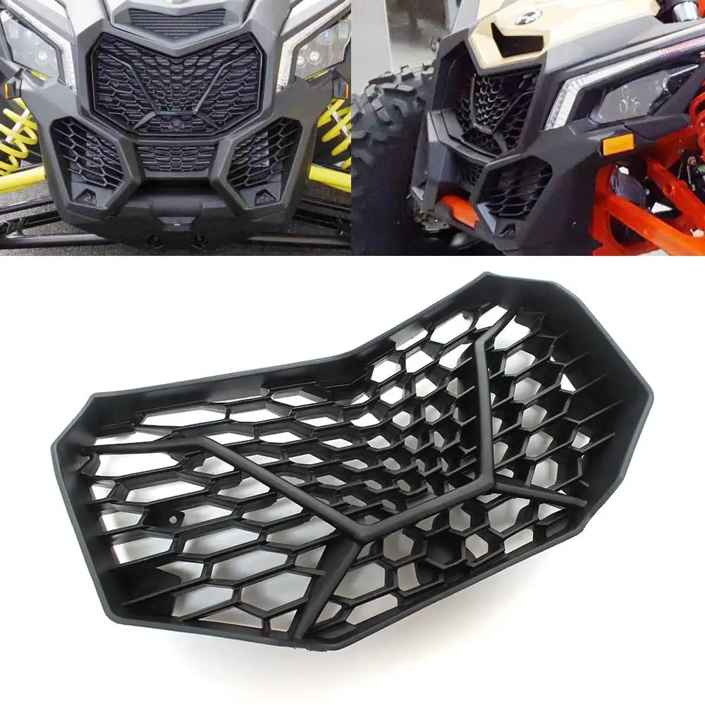 Передняя решетка UTV матовая черная основная сетчатая для Can-Am Maverick X3 Max XDS XRS XRC