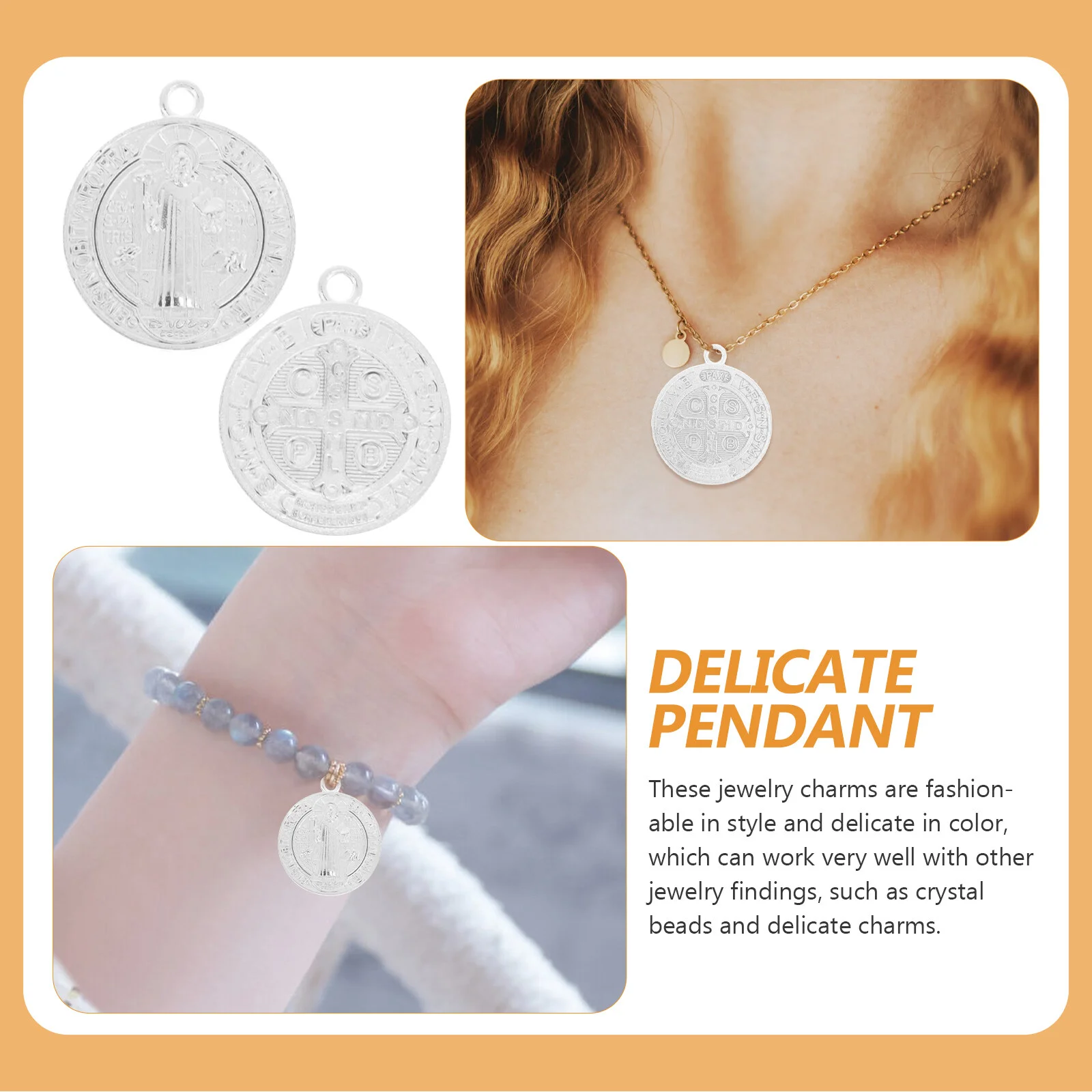 25 Pcs Suite Charms Bulk Bracelets Jewelry Making Earring Supplies Crafts Metal Keychain Necklace Pendant