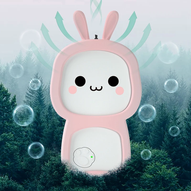 

Hanging Neck Air Purifier Personal Wearable Mini Portable Negative Ion Air Purifier with 600 MAh Battery(Pink)