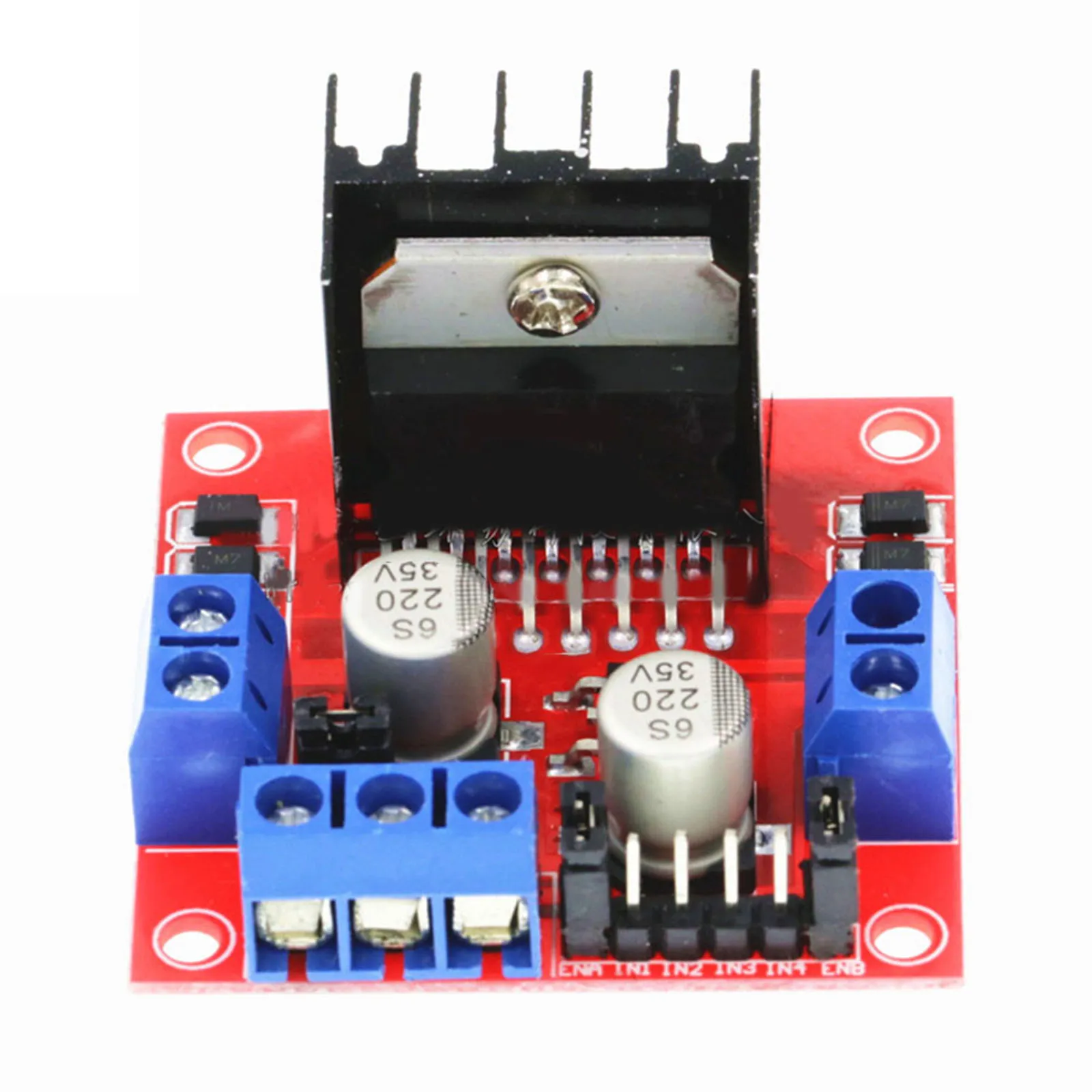 

Dual H Bridge Motor Drive Module L298N Motor Driver Board 2A(MAX Single Bridge) 5V 35V Drive Voltage Improved Reliability