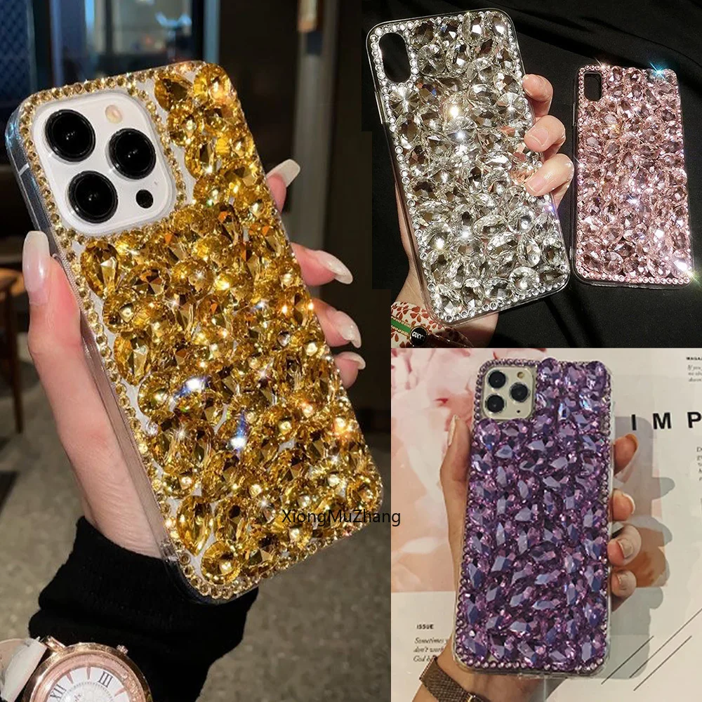 Блестящий Кристальный полностью Алмазный чехол для Nokia G42 G22 G21 G11 G310 G400 C210 C200 C32 C22