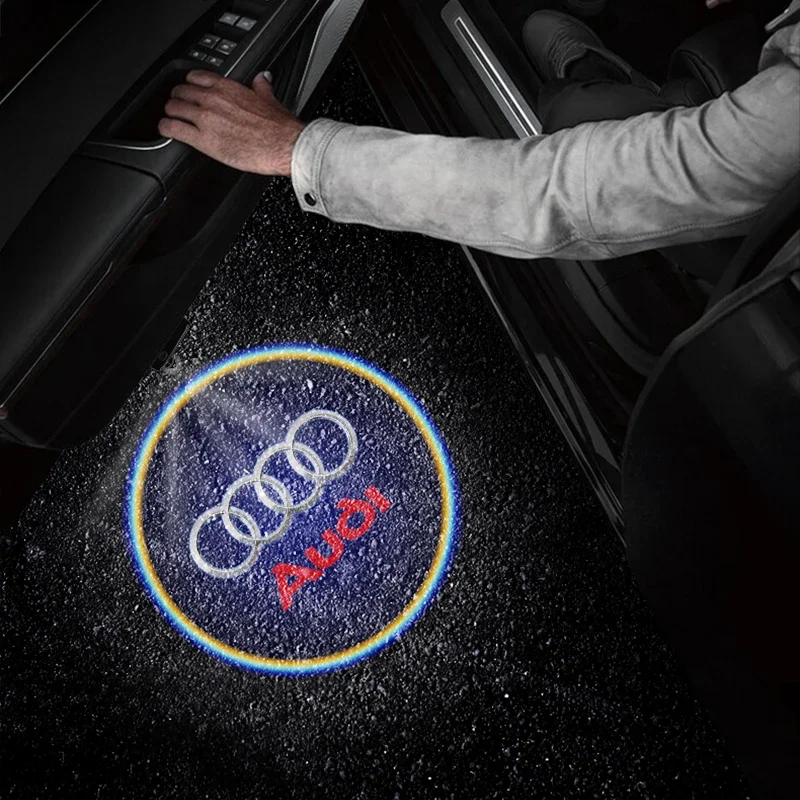 Универсальные автомобильные светодиодные фонари с логотипом беспроводной